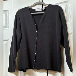 Bloomingdale's Black Cardigan, Size 1X